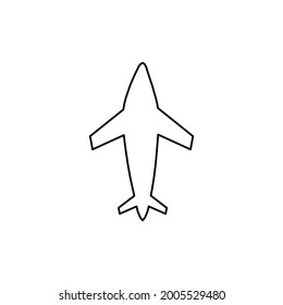 Airplane icon isolate on white background