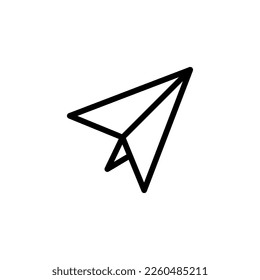 Airplane icon isolated on black. Airplane symbol suitable for graphic design and websites on a white background. Icon vector