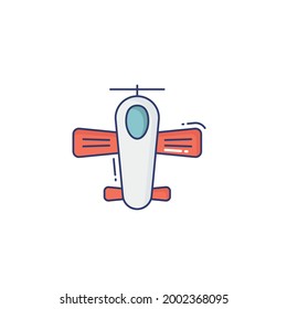 airplane Icon Isolated On White Background