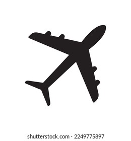 airplane icon isolated on white background. using eps 10 format