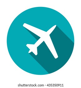 airplane Icon isolated vector flat design