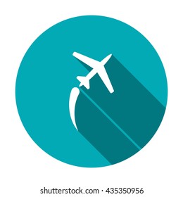 airplane Icon isolated vector flat design