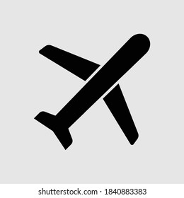 airplane icon isolated vector illustration