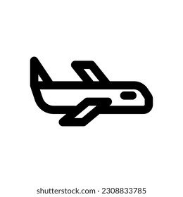 Flugzeugsymbol-Linie-Vektorgrafik