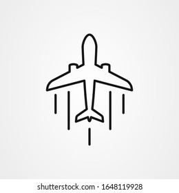 Airplane icon logo design. simple flat vector illustration