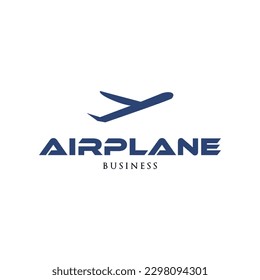 Airplane Icon Logo Design Template