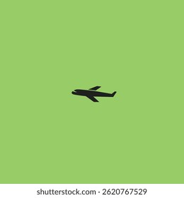 Diseño plano del Vector del logotipo del icono del avión