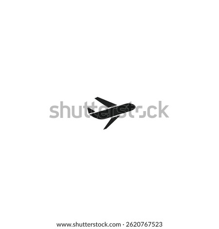 Airplane icon logo flat vector design