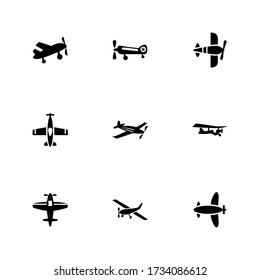 airplane icon or logo isolated sign symbol vector illustration - Collection of high quality black style vector icons
