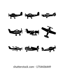 airplane icon or logo isolated sign symbol vector illustration - Collection of high quality black style vector icons
