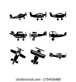 airplane icon or logo isolated sign symbol vector illustration - Collection of high quality black style vector icons
