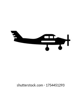 airplane icon or logo isolated sign symbol vector illustration - high quality black style vector icons
