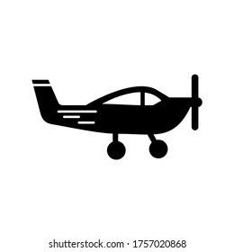 airplane icon or logo isolated sign symbol vector illustration - high quality black style vector icons
