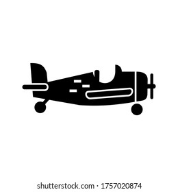 airplane icon or logo isolated sign symbol vector illustration - high quality black style vector icons
