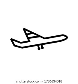 Airplane icon or logo isolated sign symbol vector illustration - high quality black style vector icons
