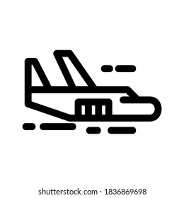 airplane icon or logo isolated sign symbol vector illustration - high quality black style vector icons
