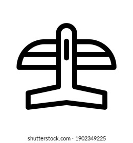 Airplane icon or logo isolated sign symbol vector illustration - high quality black style vector icons
