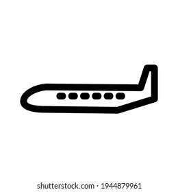 airplane icon or logo isolated sign symbol vector illustration - high quality black style vector icons
