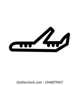 airplane icon or logo isolated sign symbol vector illustration - high quality black style vector icons
