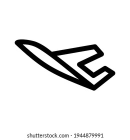 airplane icon or logo isolated sign symbol vector illustration - high quality black style vector icons
