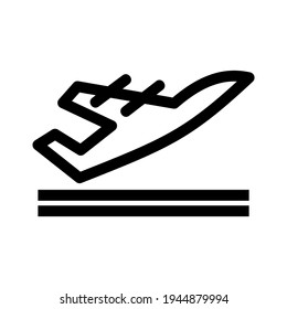 airplane icon or logo isolated sign symbol vector illustration - high quality black style vector icons
