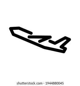 airplane icon or logo isolated sign symbol vector illustration - high quality black style vector icons
