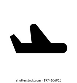 airplane icon or logo isolated sign symbol vector illustration - high quality black style vector icons
