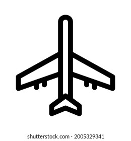 airplane icon or logo isolated sign symbol vector illustration - high quality black style vector icons
