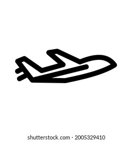 airplane icon or logo isolated sign symbol vector illustration - high quality black style vector icons
