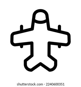 airplane icon or logo isolated sign symbol vector illustration - high quality black style vector icons

