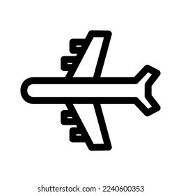 airplane icon or logo isolated sign symbol vector illustration - high quality black style vector icons
