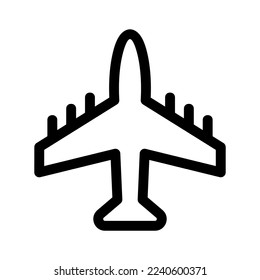 airplane icon or logo isolated sign symbol vector illustration - high quality black style vector icons
