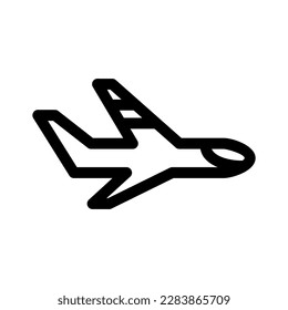 airplane icon or logo isolated sign symbol vector illustration - high quality black style vector icons
