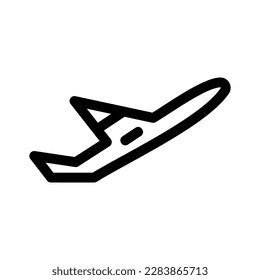 icono de avión o logotipo símbolo de signo aislado ilustración vectorial ilustración de alta calidad estilo negro vectores iconos
