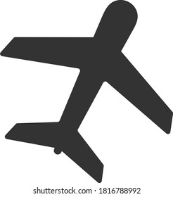 Airplane icon logo isolated symbol vector illustration isolated on white.