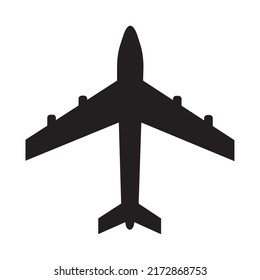 Airplane icon logo isolated vector illustration of a symbol isolated on a white background.