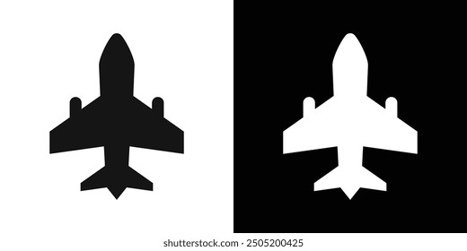 Airplane icon logo set vector