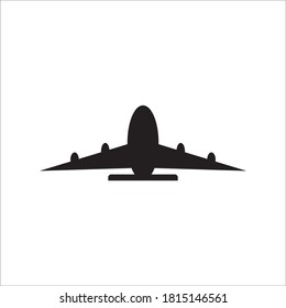 Logo del icono del avión, ilustración del diseño del vector 

