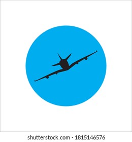 Airplane icon logo, vector design illustration 

