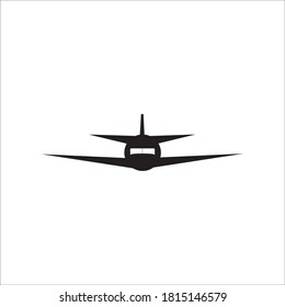 Airplane icon logo, vector design illustration 

