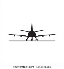 Airplane icon logo, vector design illustration 

