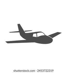 Airplane icon logo vector design. Airplane sign and symbol. Flight transport symbol. 