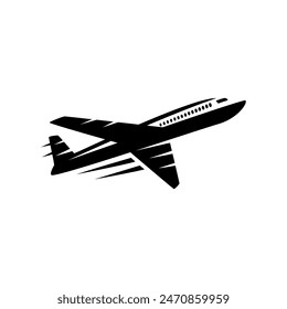 Airplane icon logo vector design