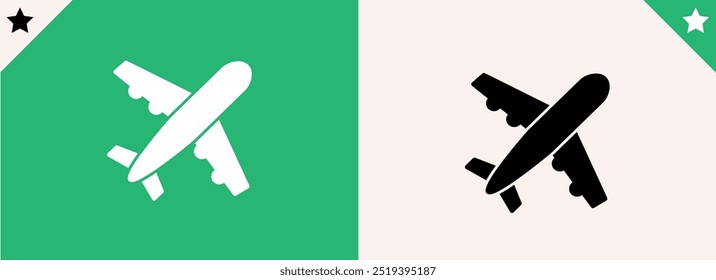 Diseño de Vector de logotipo de icono de avión