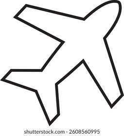 Airplane icon logo vector design
