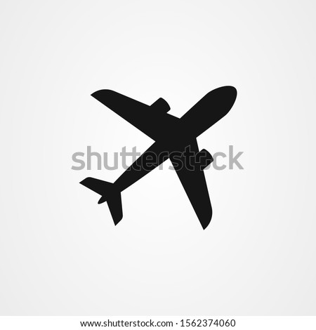 Airplane icon logo vector design