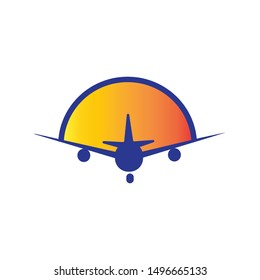 airplane icon logo vector free