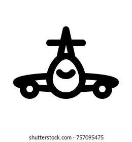 airplane icon on isolated background
