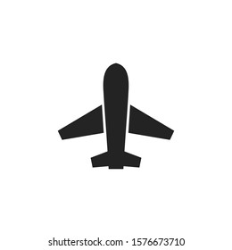 airplane icon on a white background