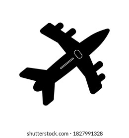 
airplane icon on a white background. design vector illustration